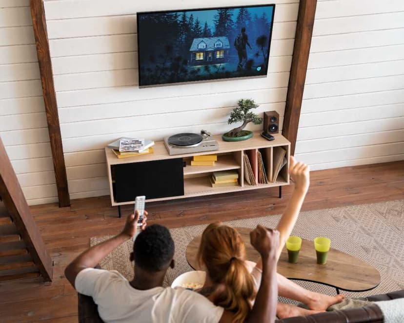 Home entertainment system setup